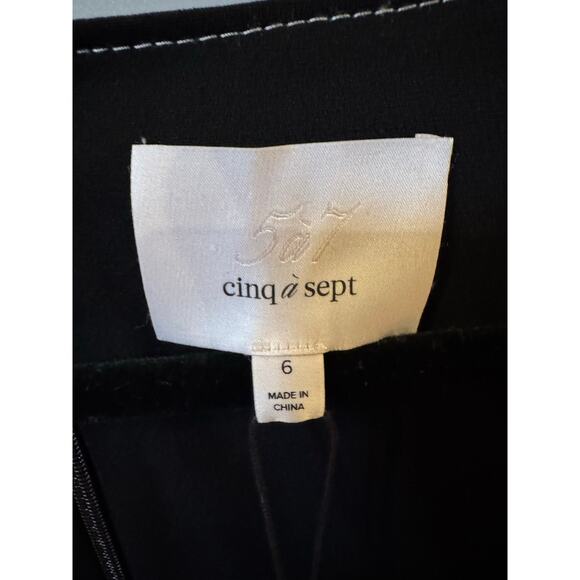 Cinq à Sept Maddie Mini Dress - Size 6 - Black (New) - Picture 3 of 6
